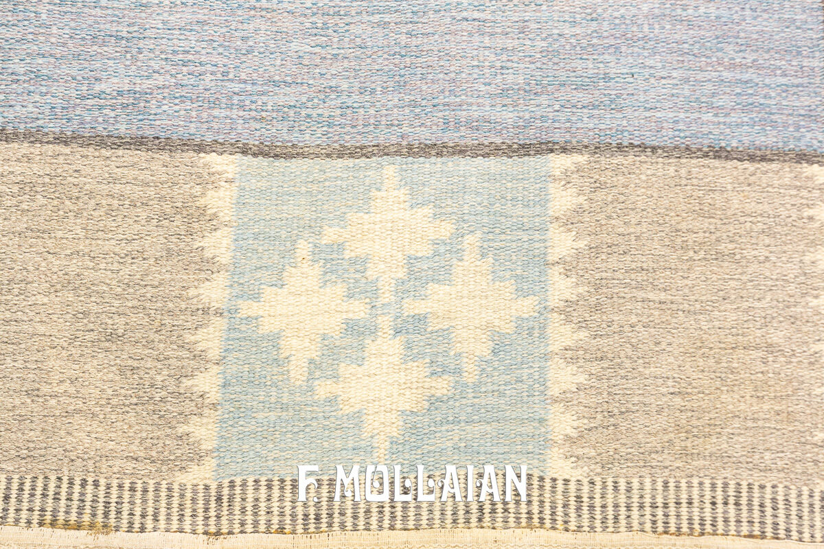 Scandinavian Rug Flat-weave Rug Pastel Color n°:469066